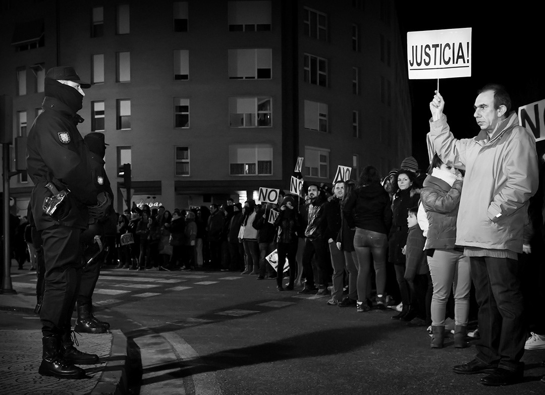 Demonstration in Burgos.