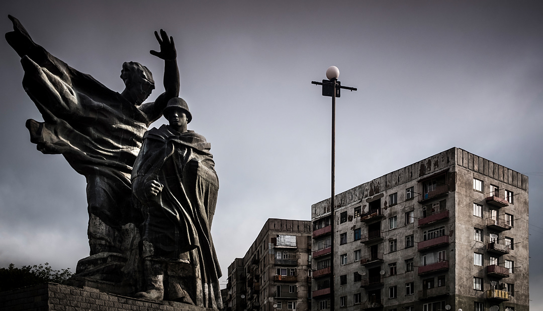 Soviet War Memorial in Chiatura. 