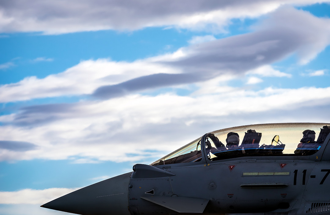 Eurofighter Typhoon of the 11th Wing of the Spanish Air Force.