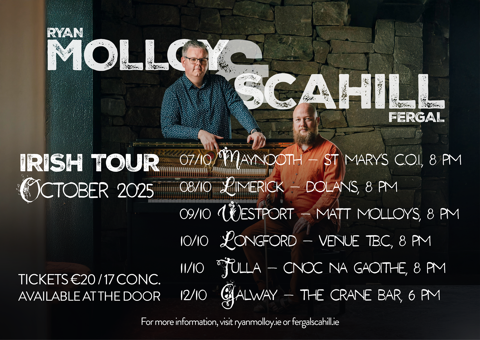 'The Gannet's Dive' Launch Tour with Fergal Scahill | 7-12 Oct