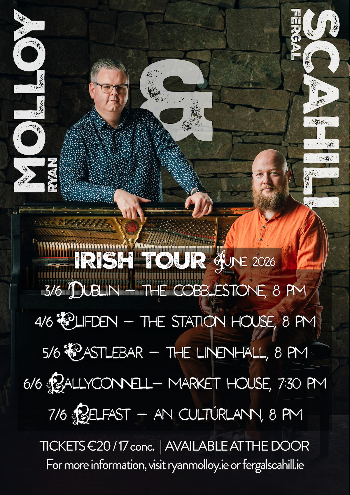 Fergal Scahill tour - 3-7 June