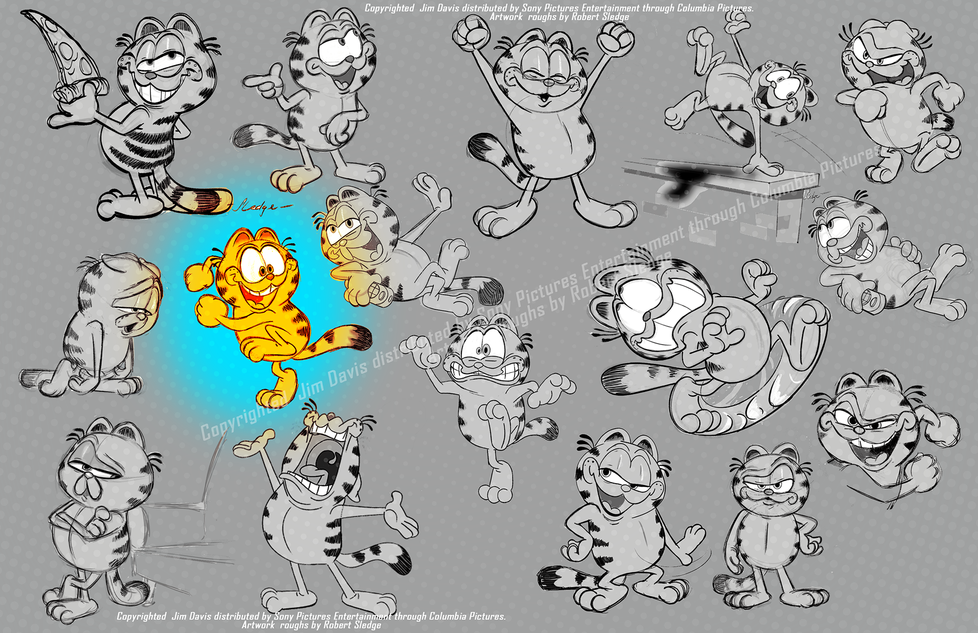 rough suggestions Garfield copyrighted Sony pictures 2024