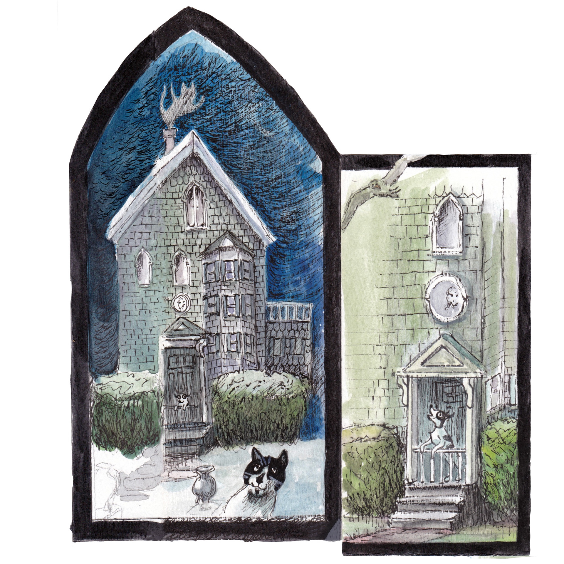 Spooky house by the sea...