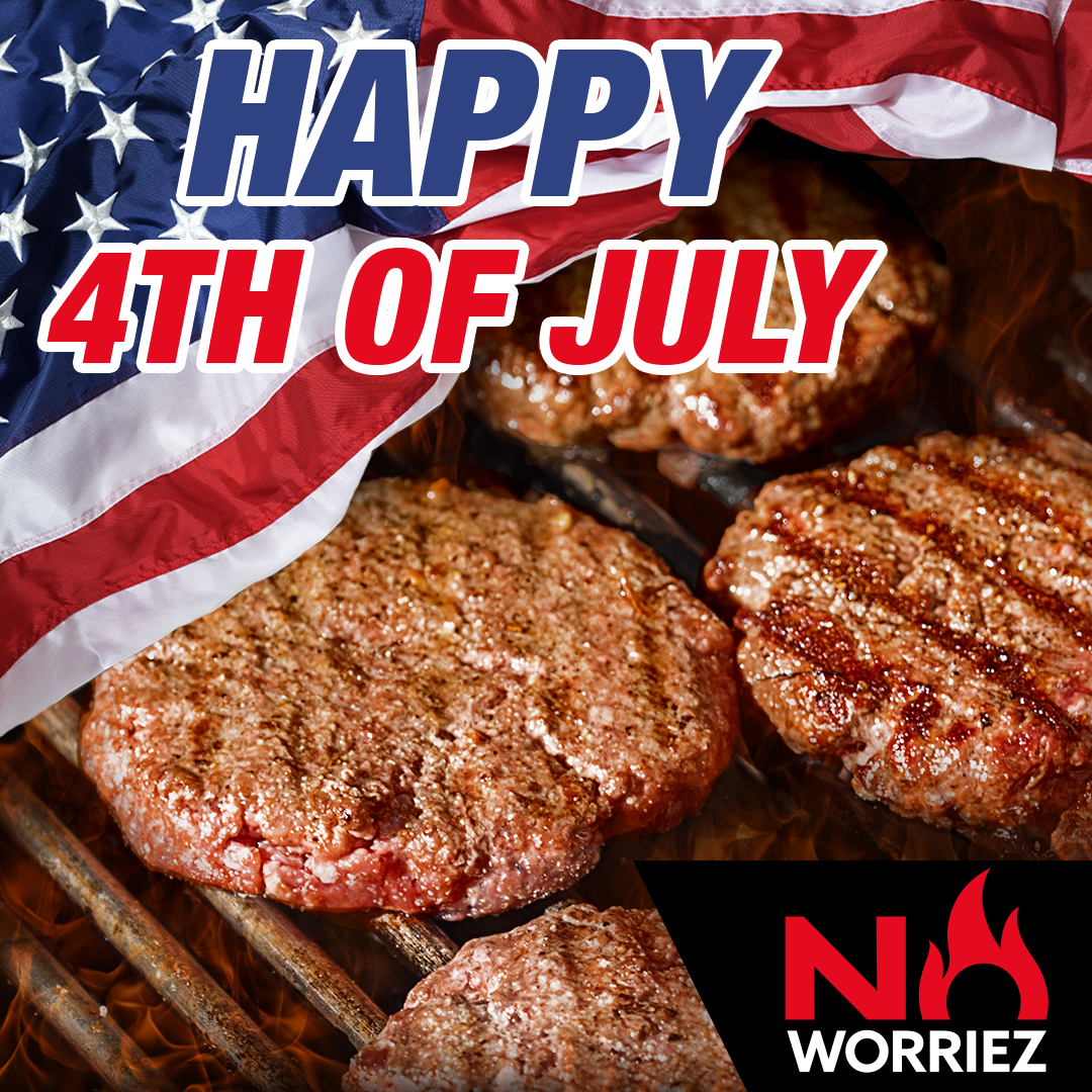 Static graphic created for organic content use for No Worries 4th of July post.