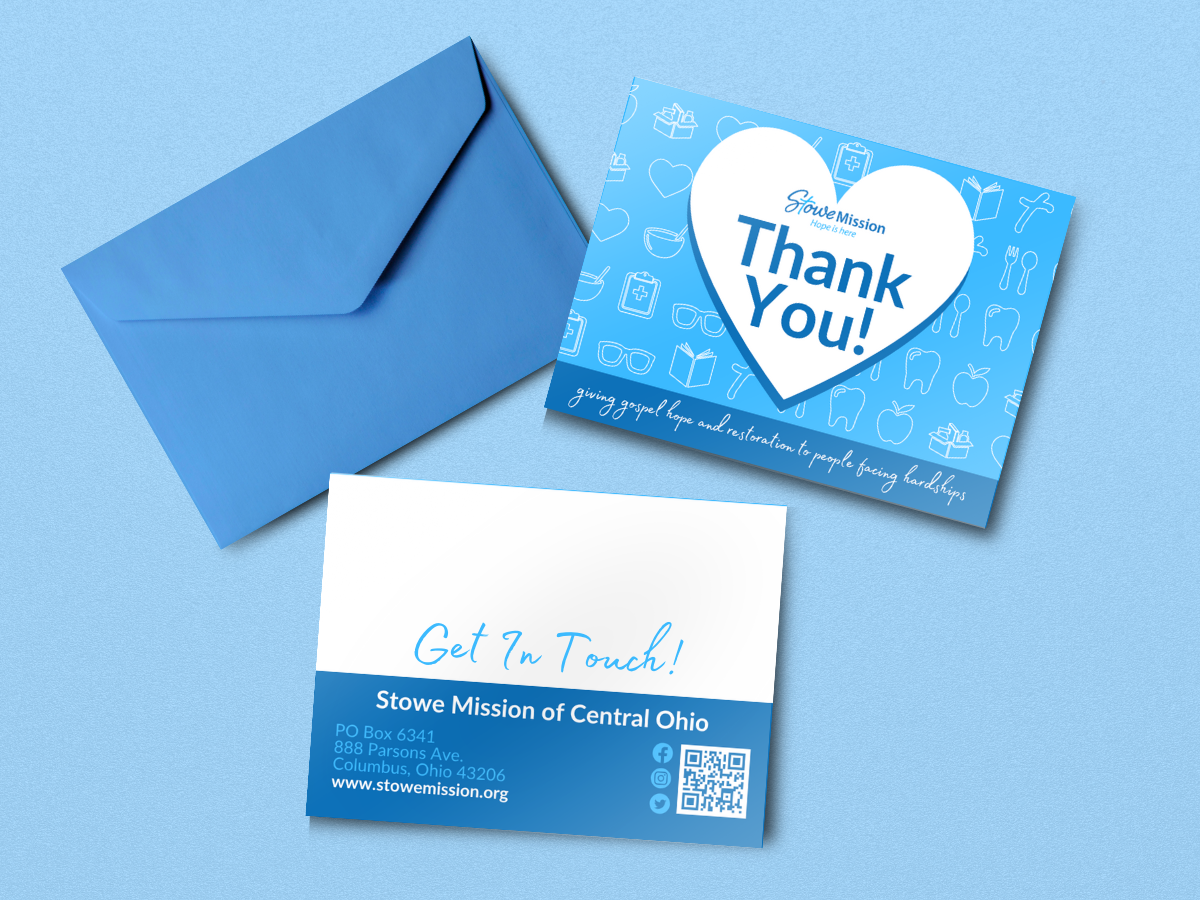 Stowe Mission Donor Appreciation Card