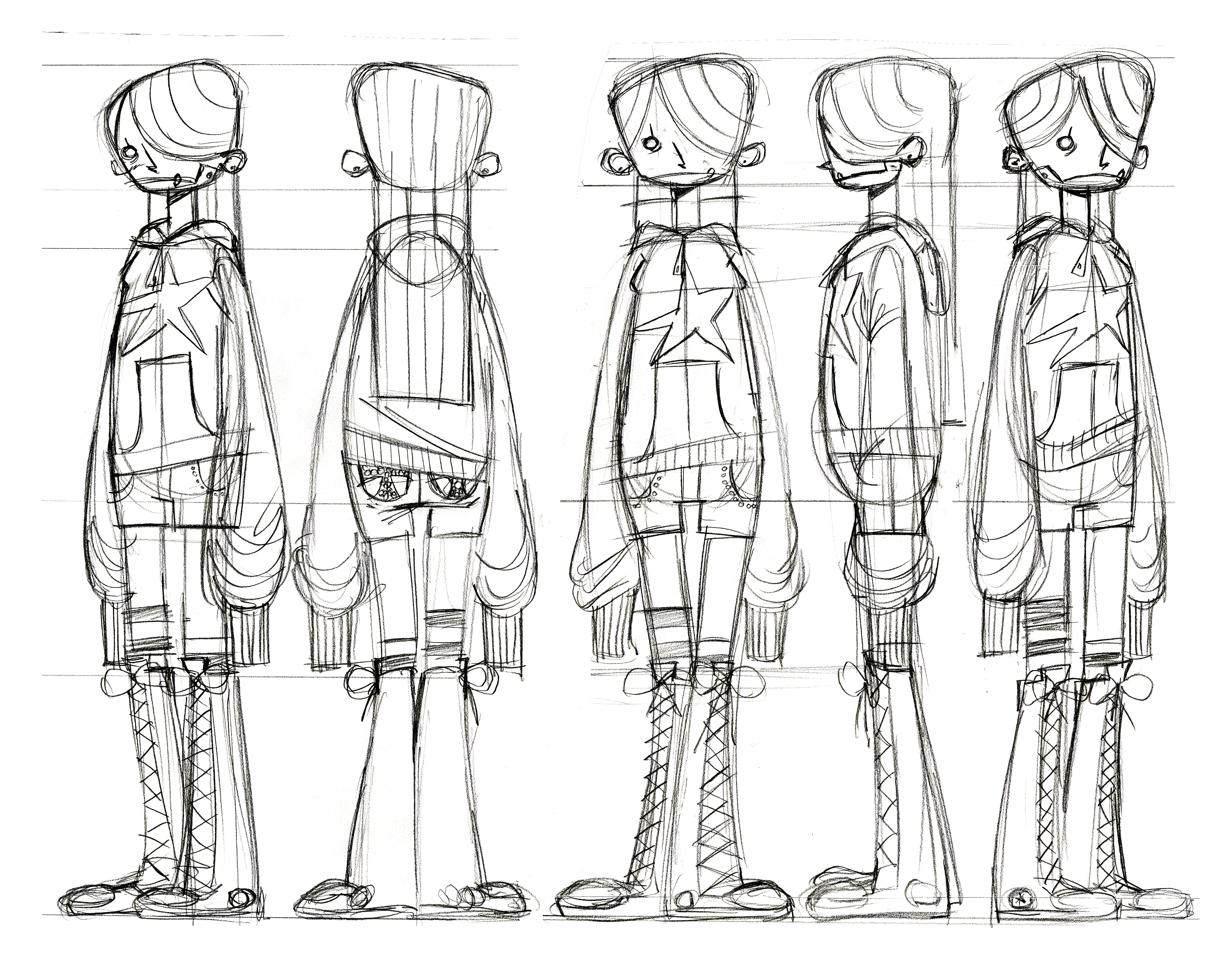 'Harriet' turnaround for puppet fabrication