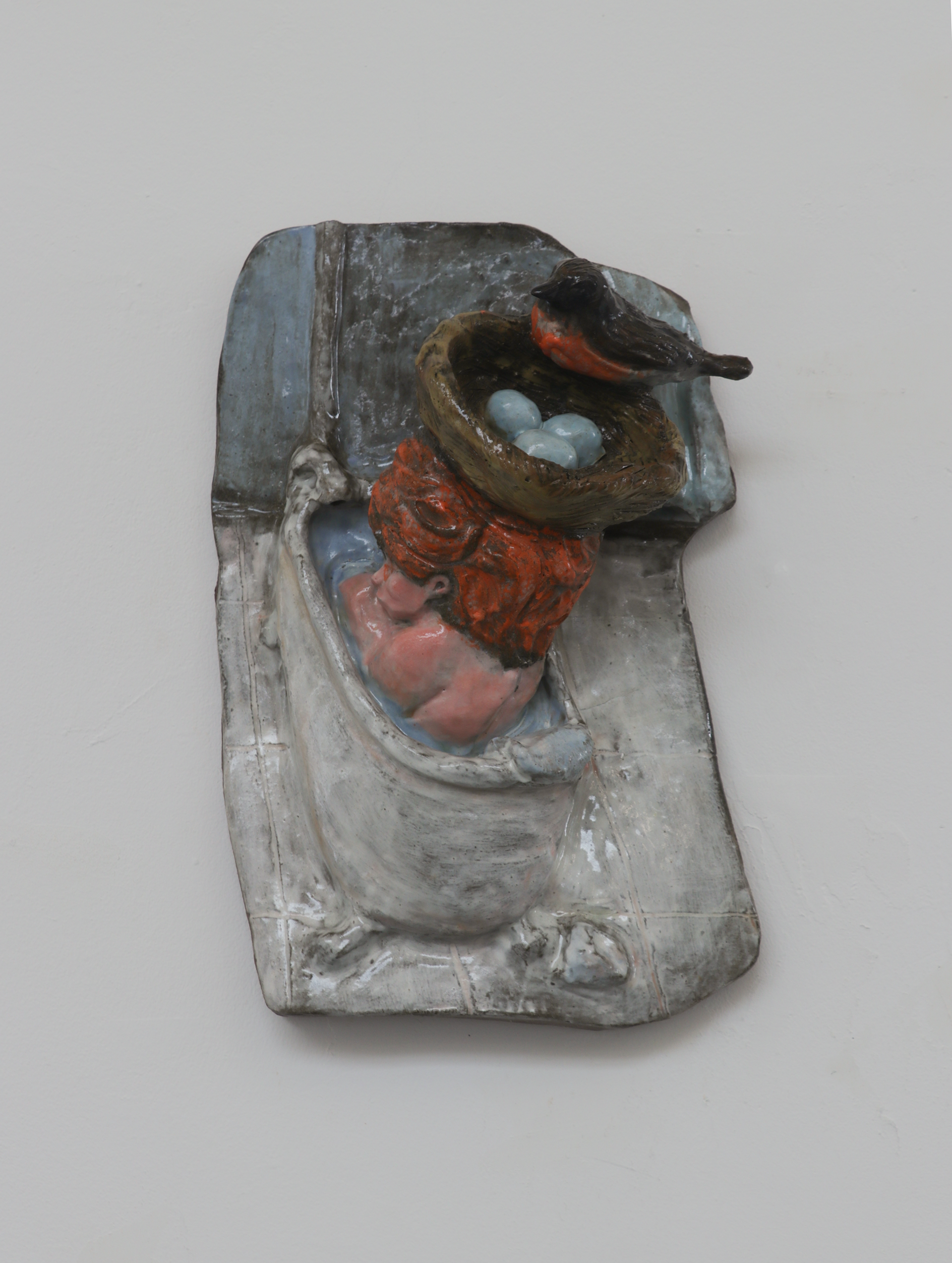 bathtime 8x10 glazed ceramic
