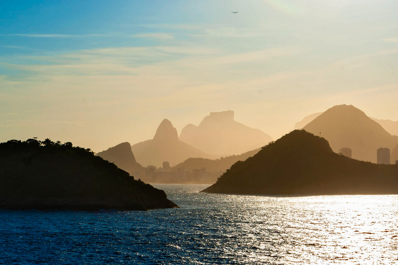 Vista do mar para o Rio de Janeiro