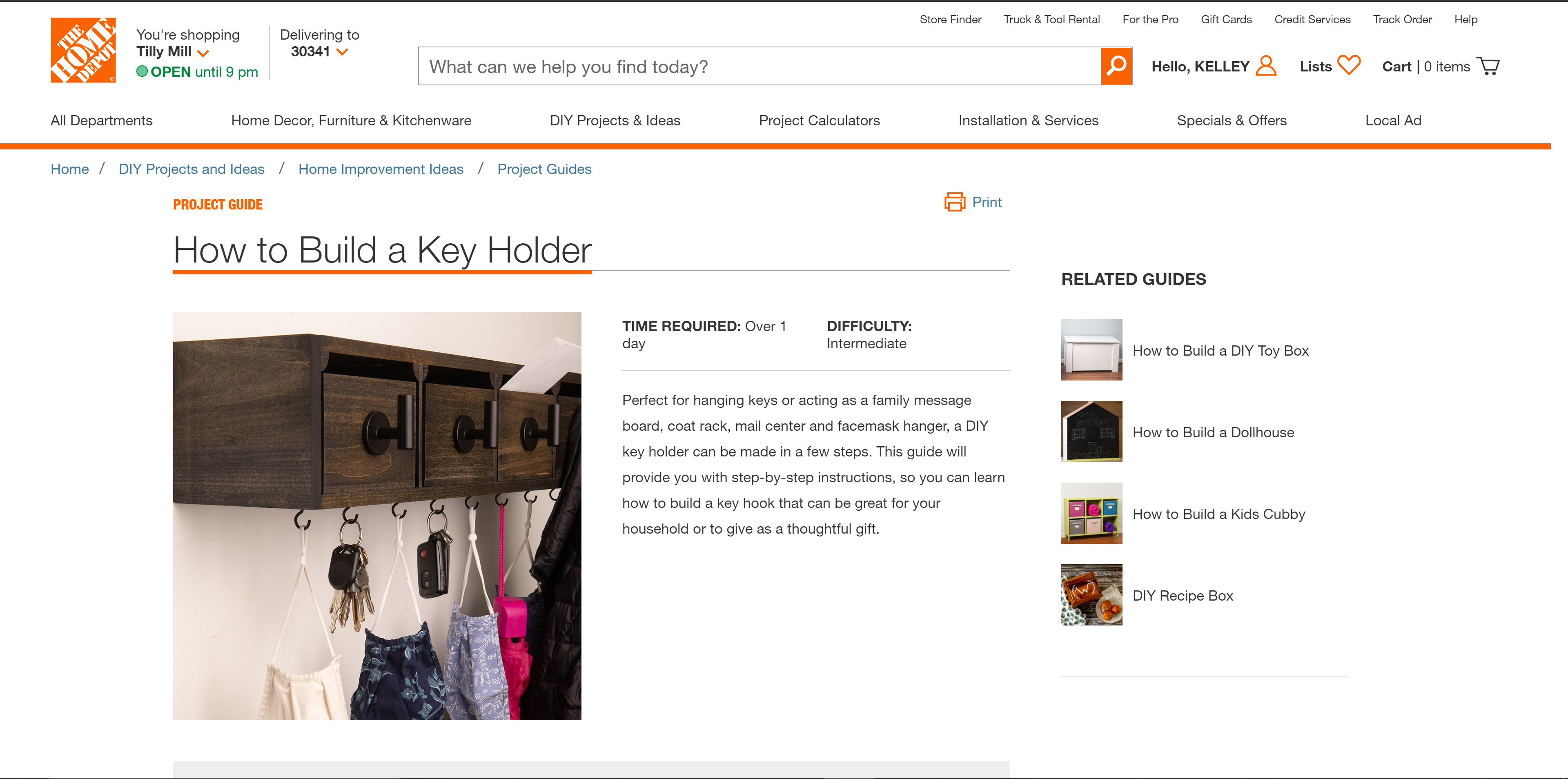 Display of article and how-to content published through a CMS application I supported.