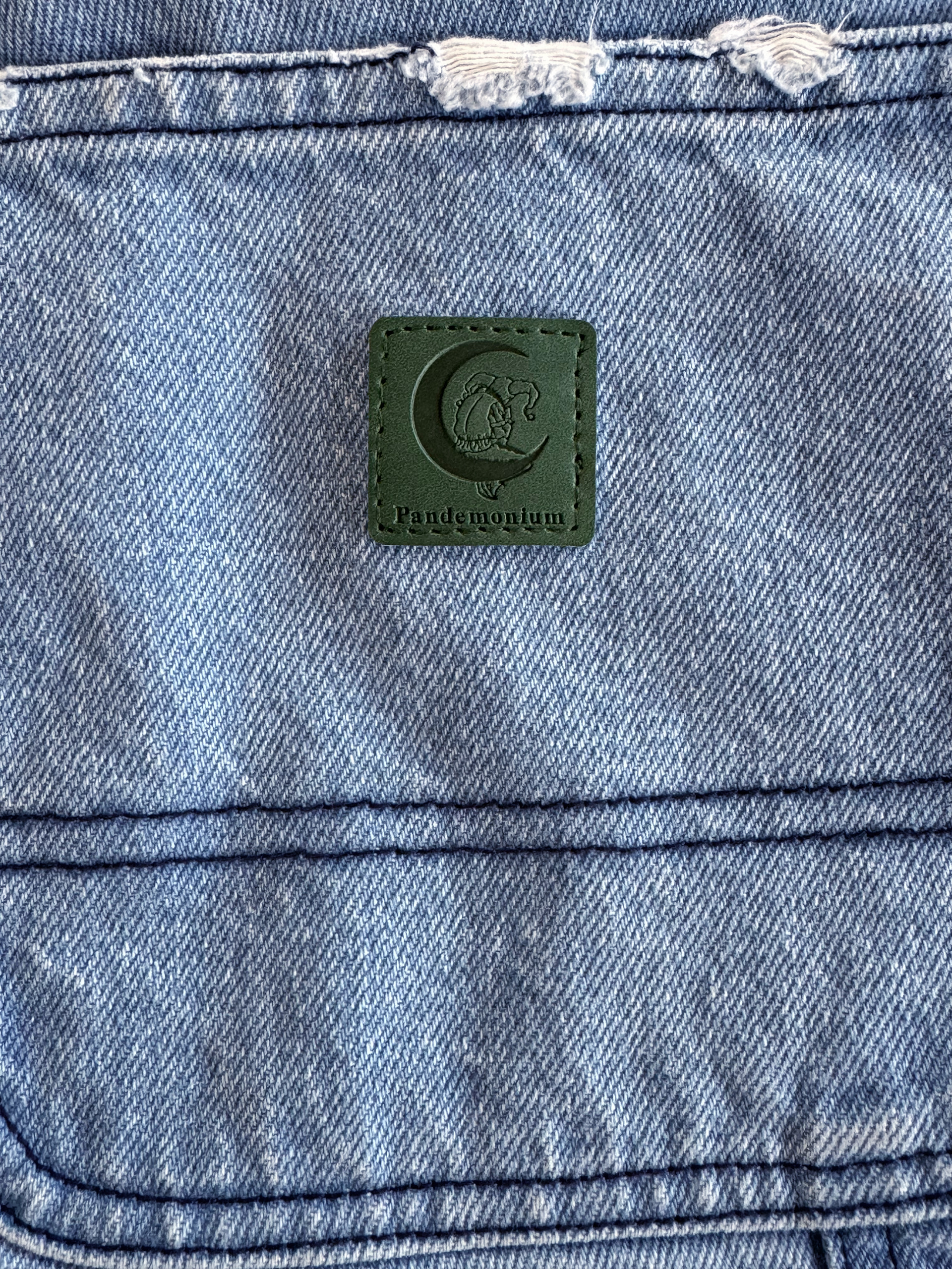 Moon Jester Leather Logo Patch