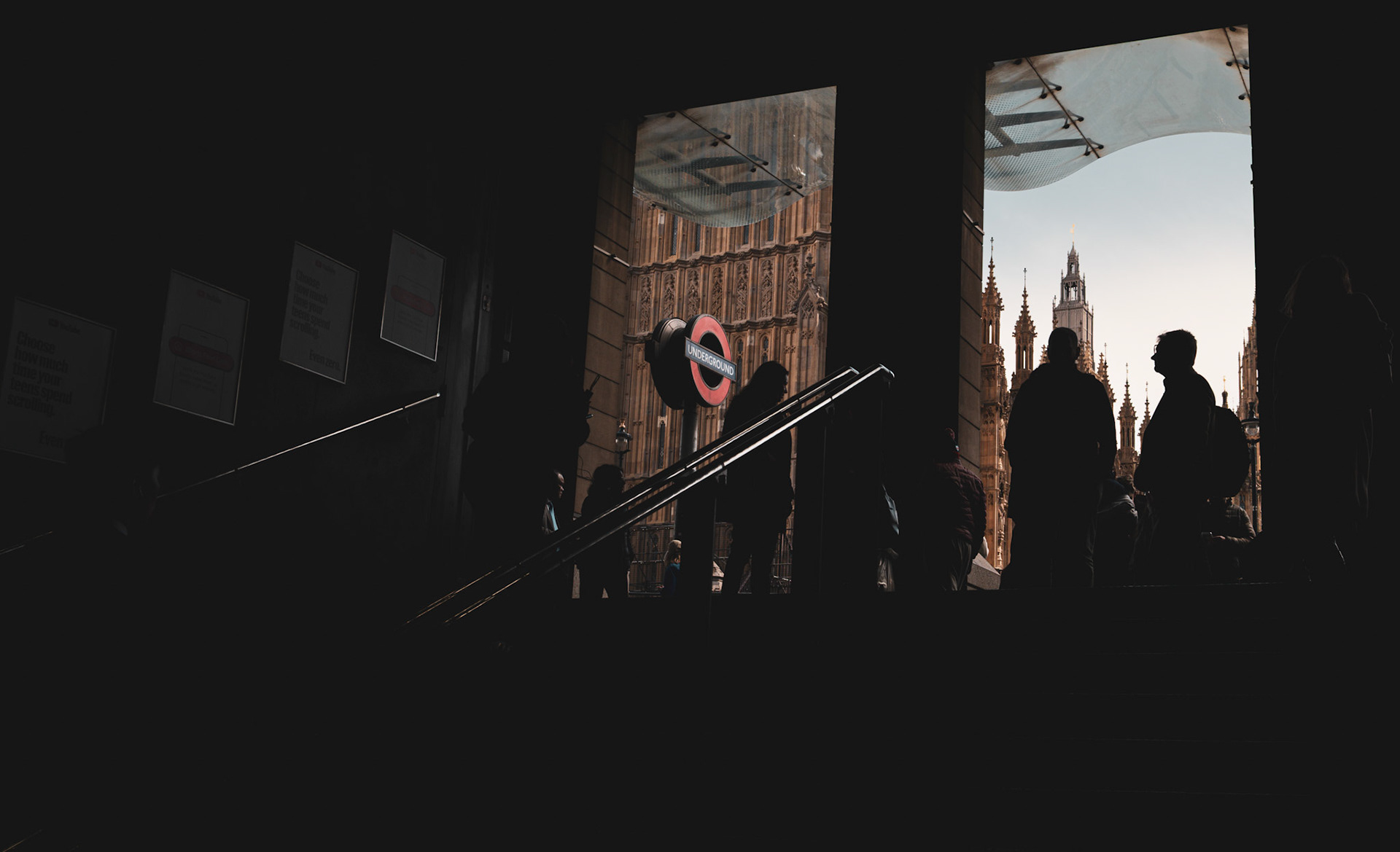 Westminster Tube Exit
