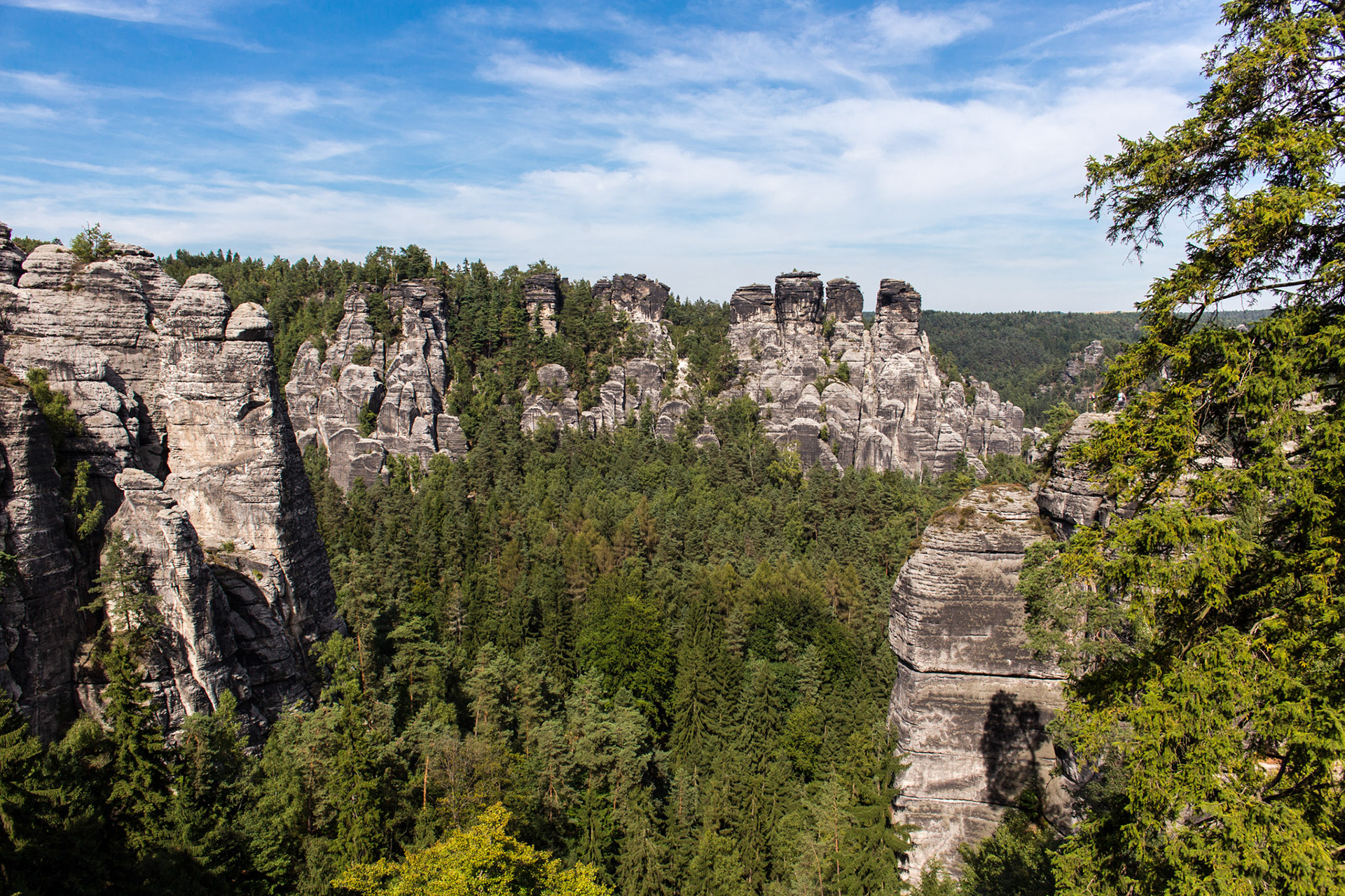 View from Bastei, Saxon Switzerland