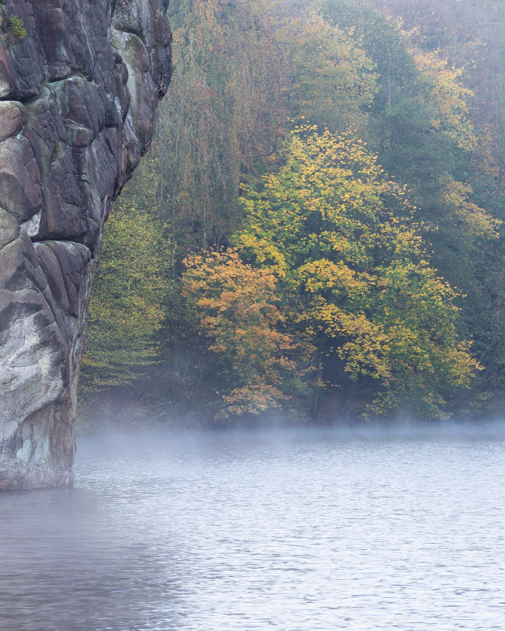 Misty Autumn Morning at Externsteine