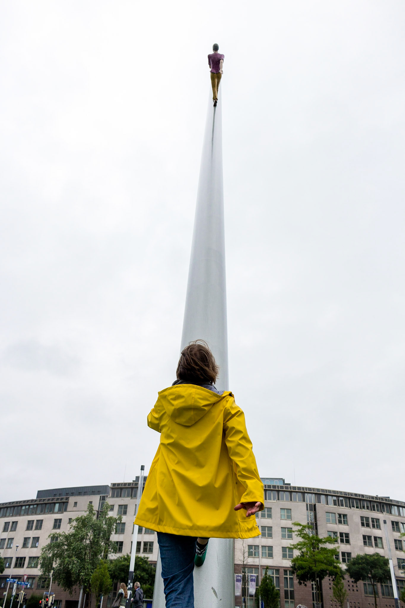 Woman Walking to the Sky