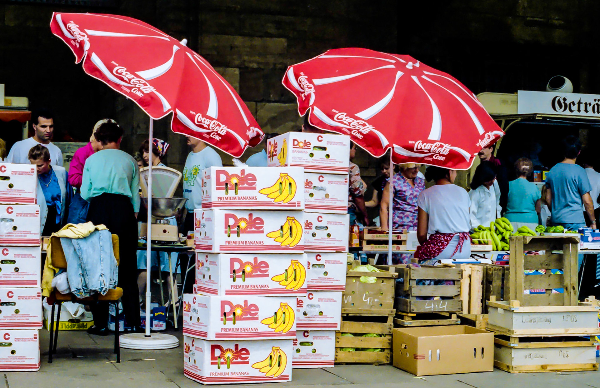 Bananen und Coca Cola