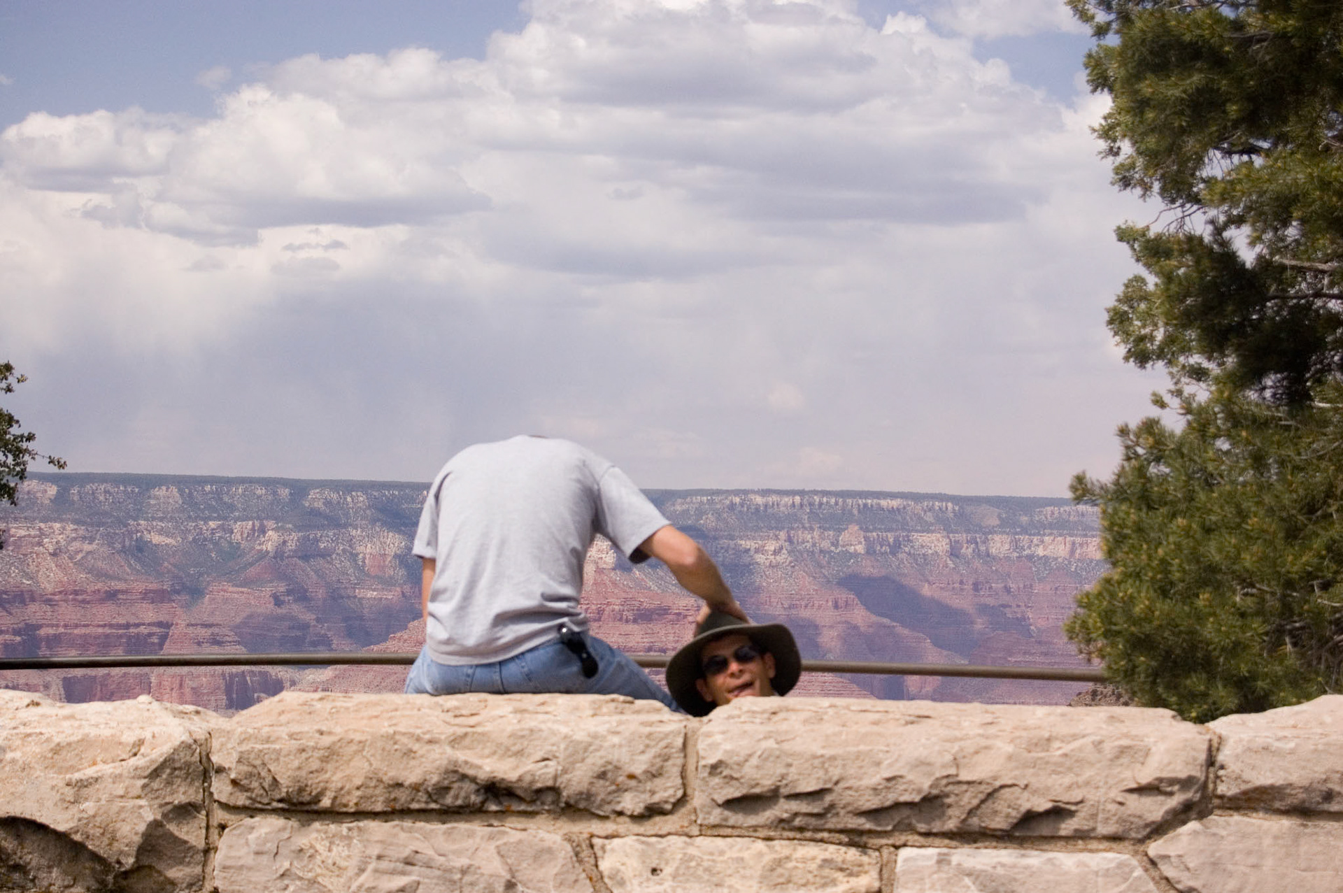 Grand Canyon and our bus driver-guide
