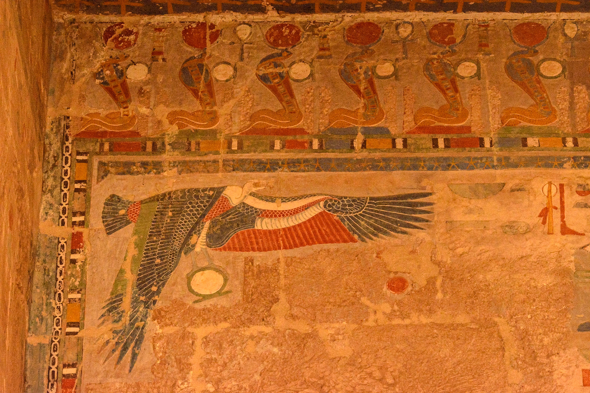 More amazing colors from over 4000 years ago at Mortuary Temple of Hatshepsut