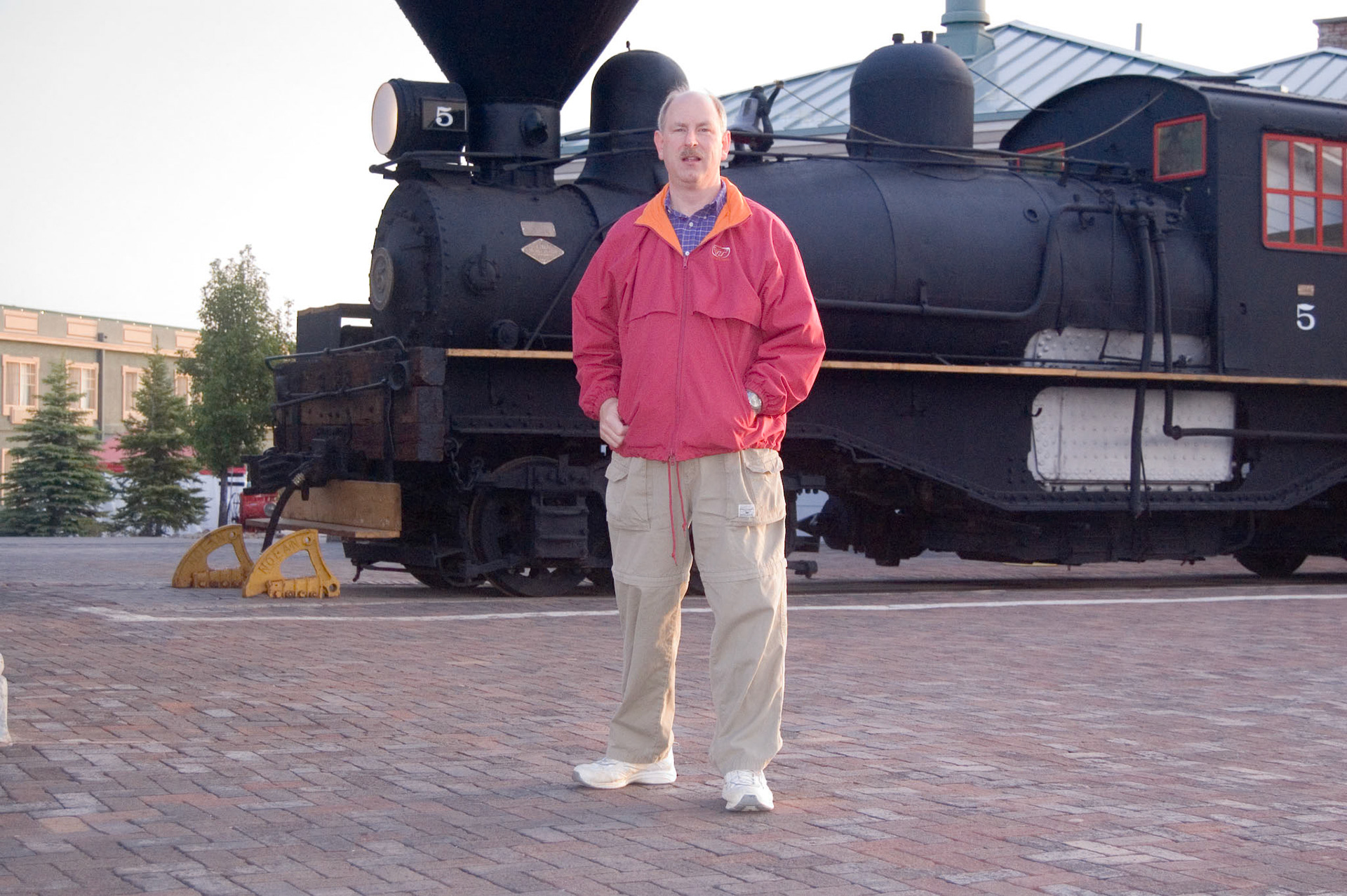 Tom before our train ride to the Grand Canyon