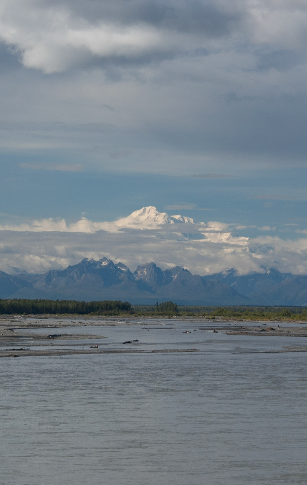 Views of Mt McKinley from the train on our way to Anchorage