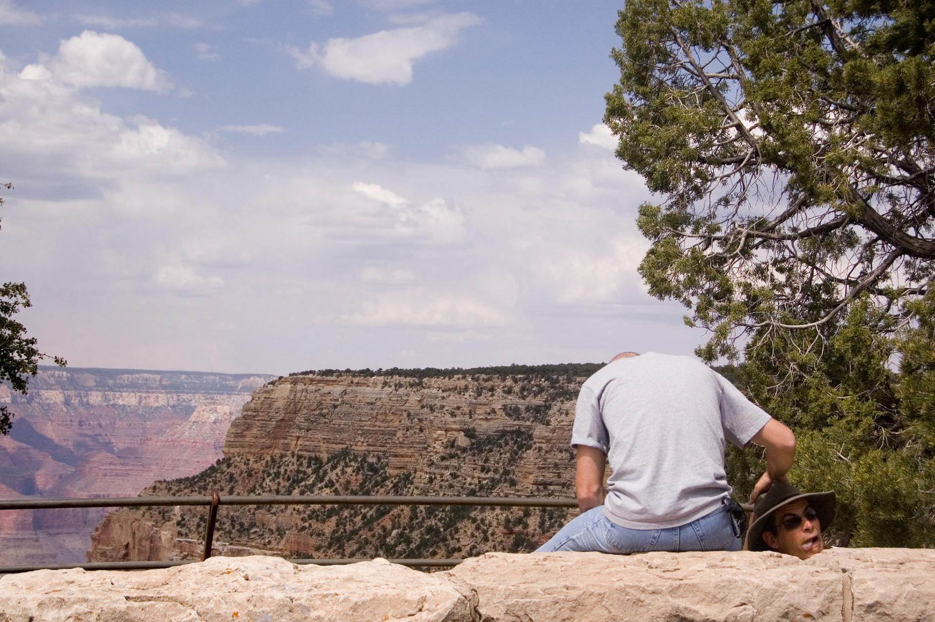 Grand Canyon and our bus driver-guide