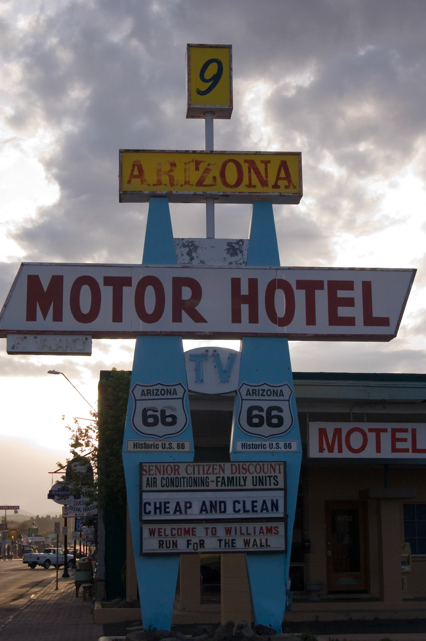 Williams, AZ and Route 66 runs through it