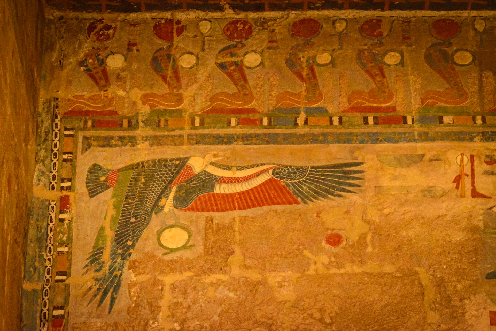 More amazing colors from over 4000 years ago at Mortuary Temple of Hatshepsut