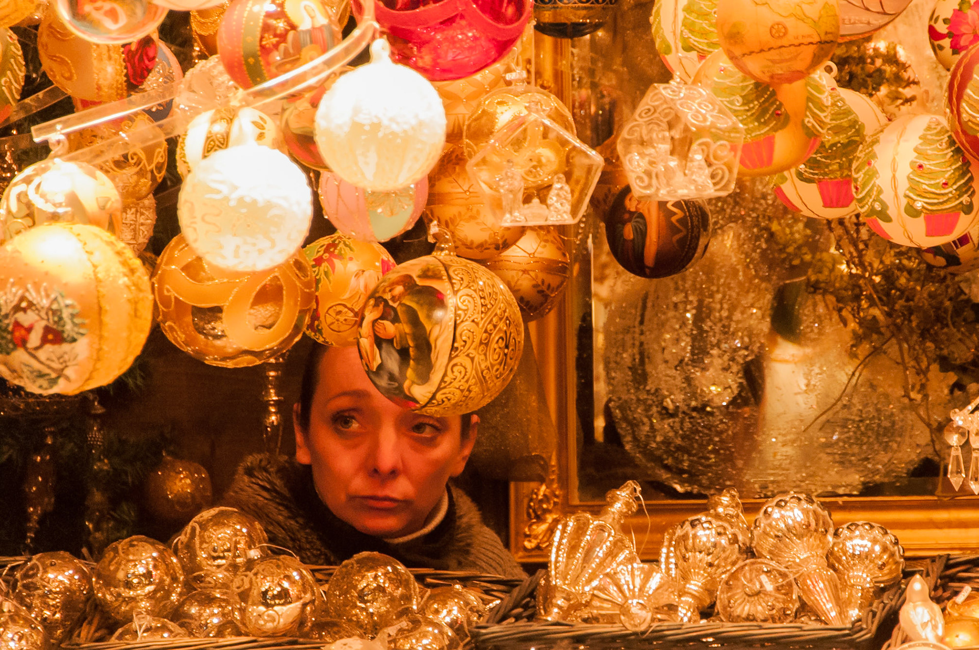 A vendor in her stall