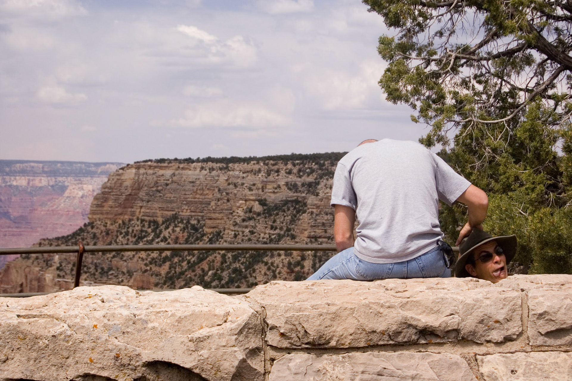 Grand Canyon and our bus driver-guide