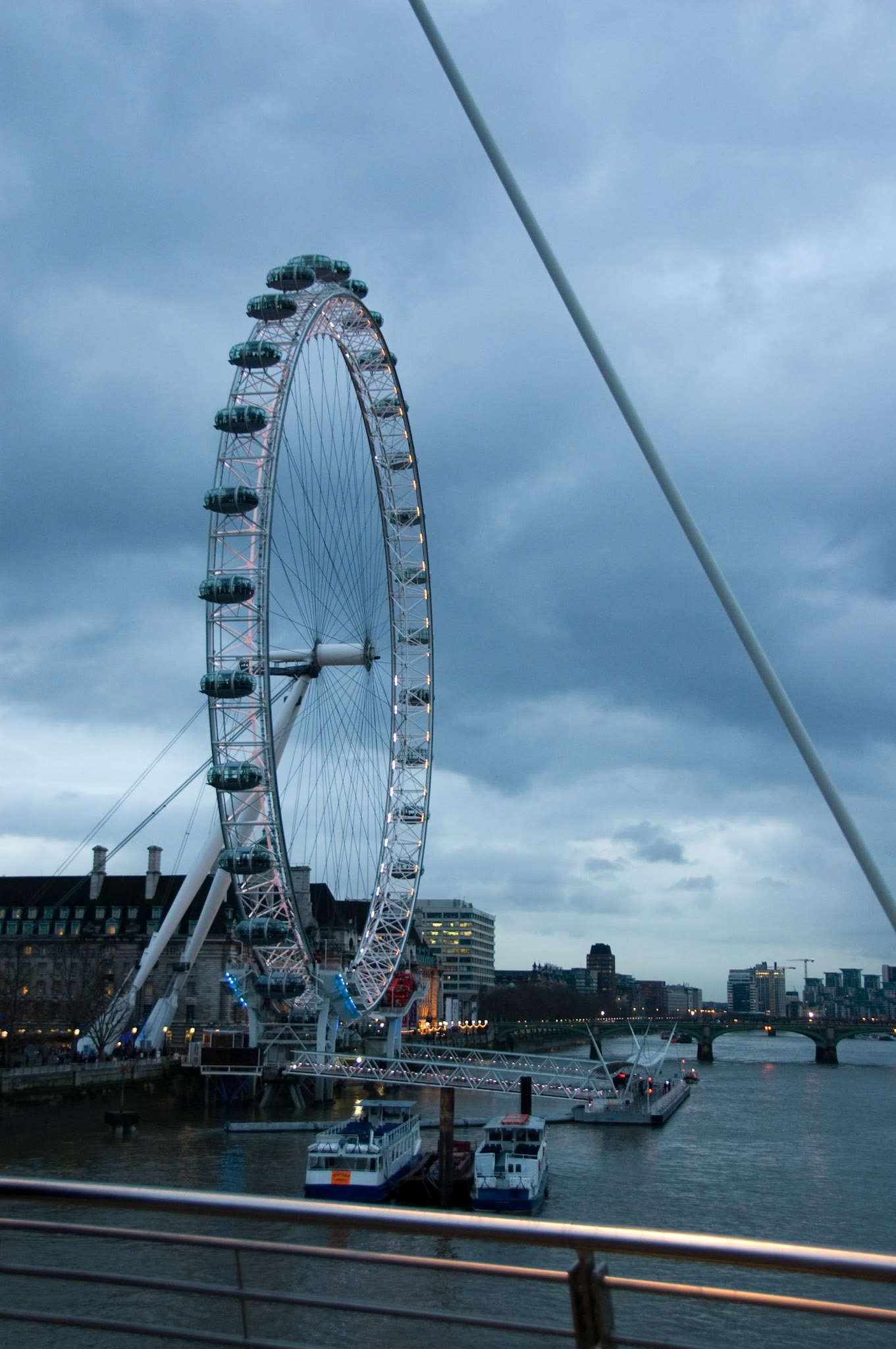 London Eye from Hungerford Bridge