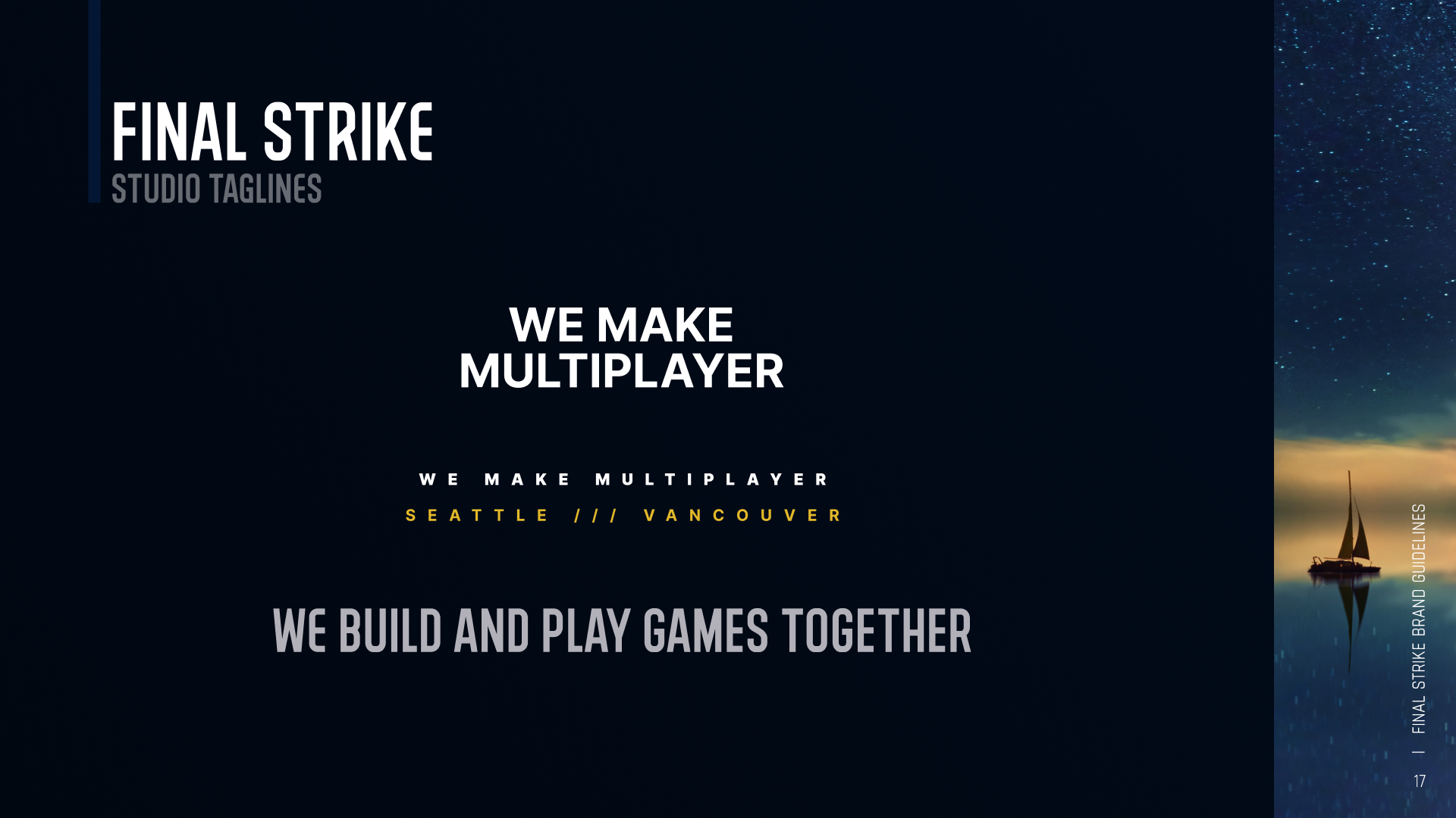 Studio Taglines