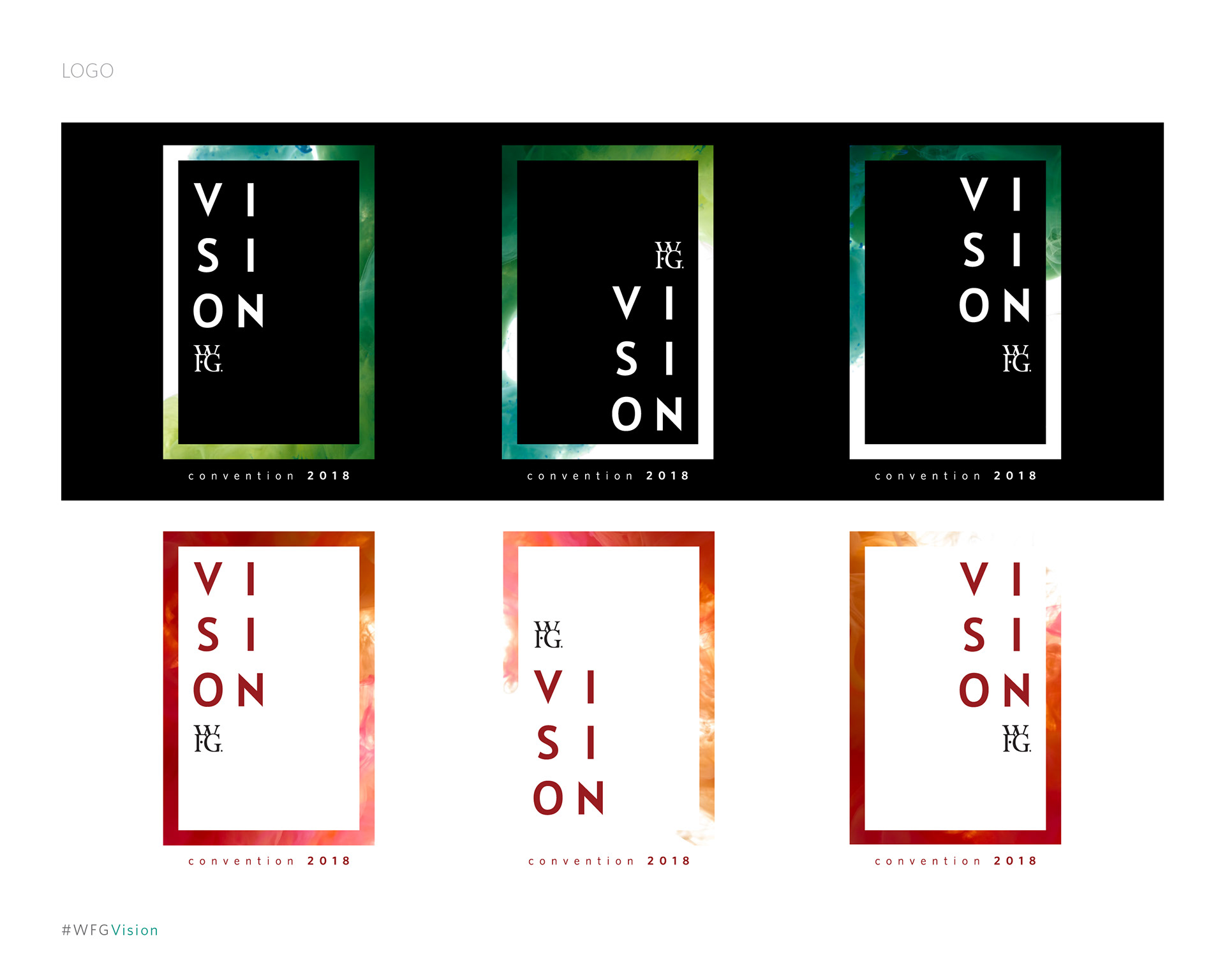 Logo Options on Black and White