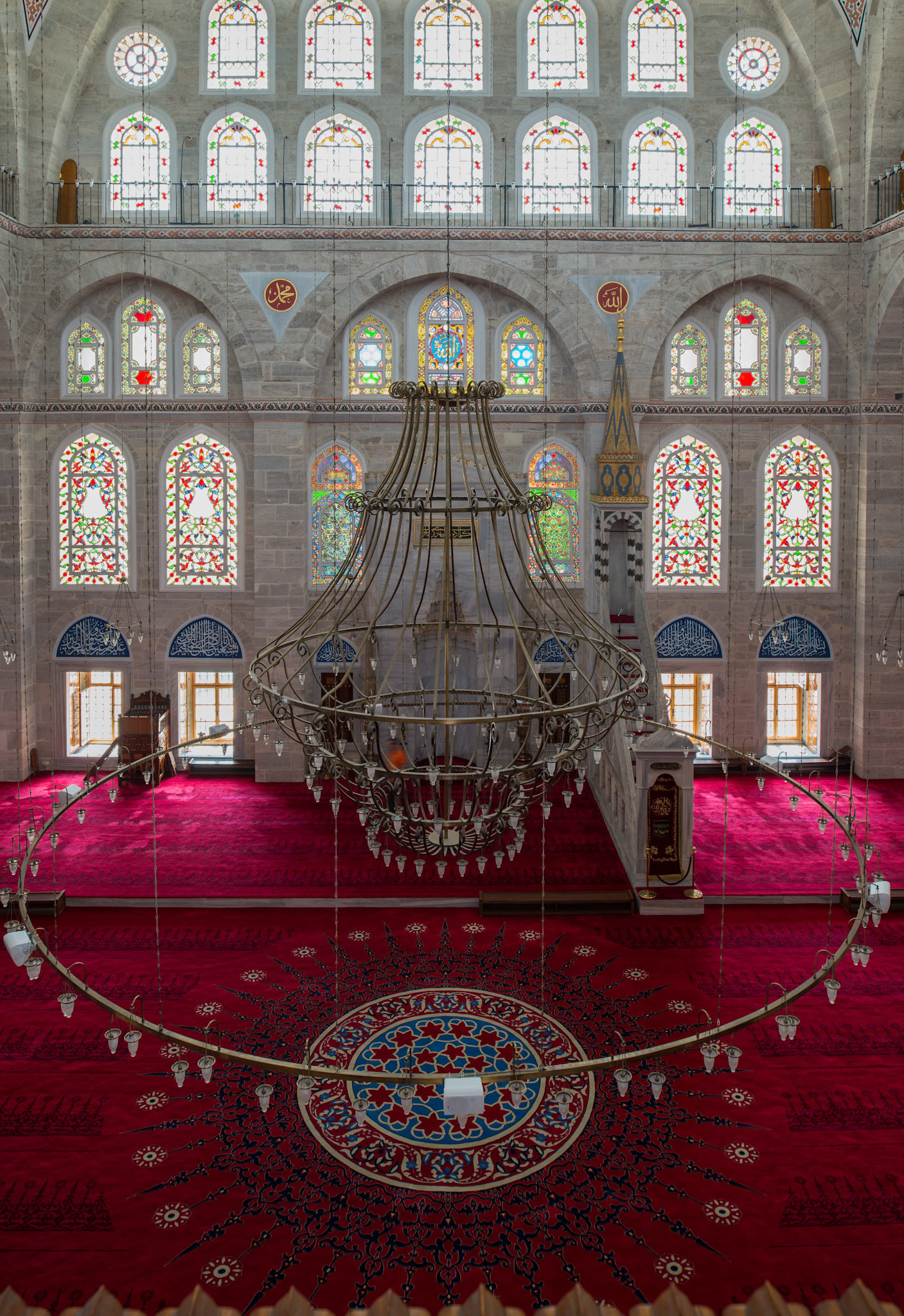 Mihrimah Sultan Camii, Central Prayer Area from Northwestern Gallery, 1563–1570, Fatih, Istanbul, Turkey, photo 2014. © The Trustees of Columbia University