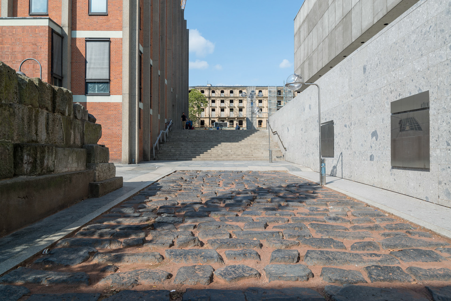 Roman Road Reconstruction, near Römisch-Germanisches Museum, Cologne, Germany. Photo: 2018. © The Trustees of Columbia University
