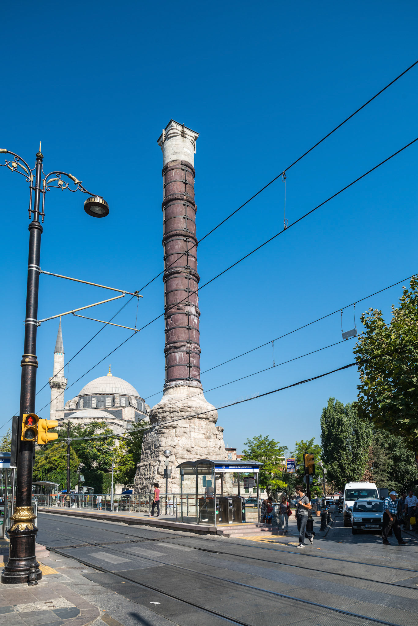 Column of Constantine on Divan Yolu Caddesi, built 330 CE, Istanbul, Turkey, photo 2013. © The Trustees of Columbia University