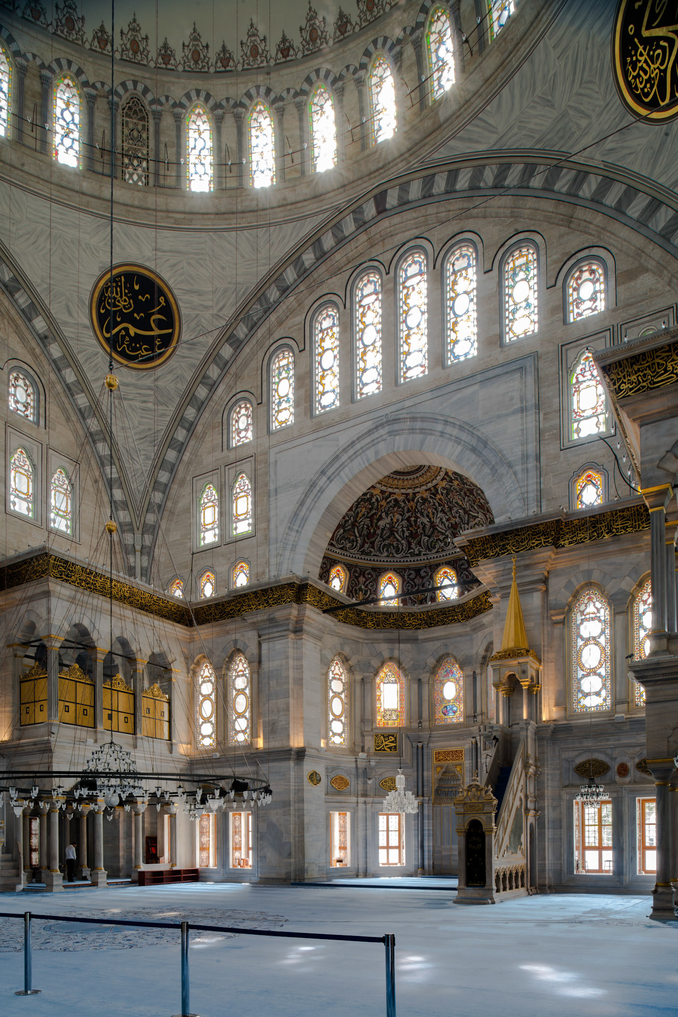 Nuruosmaniye Camii, Central Prayer Hall, Qibla Wall, completed 1756, Istanbul, Turkey, photo 2014. © The Trustees of Columbia University