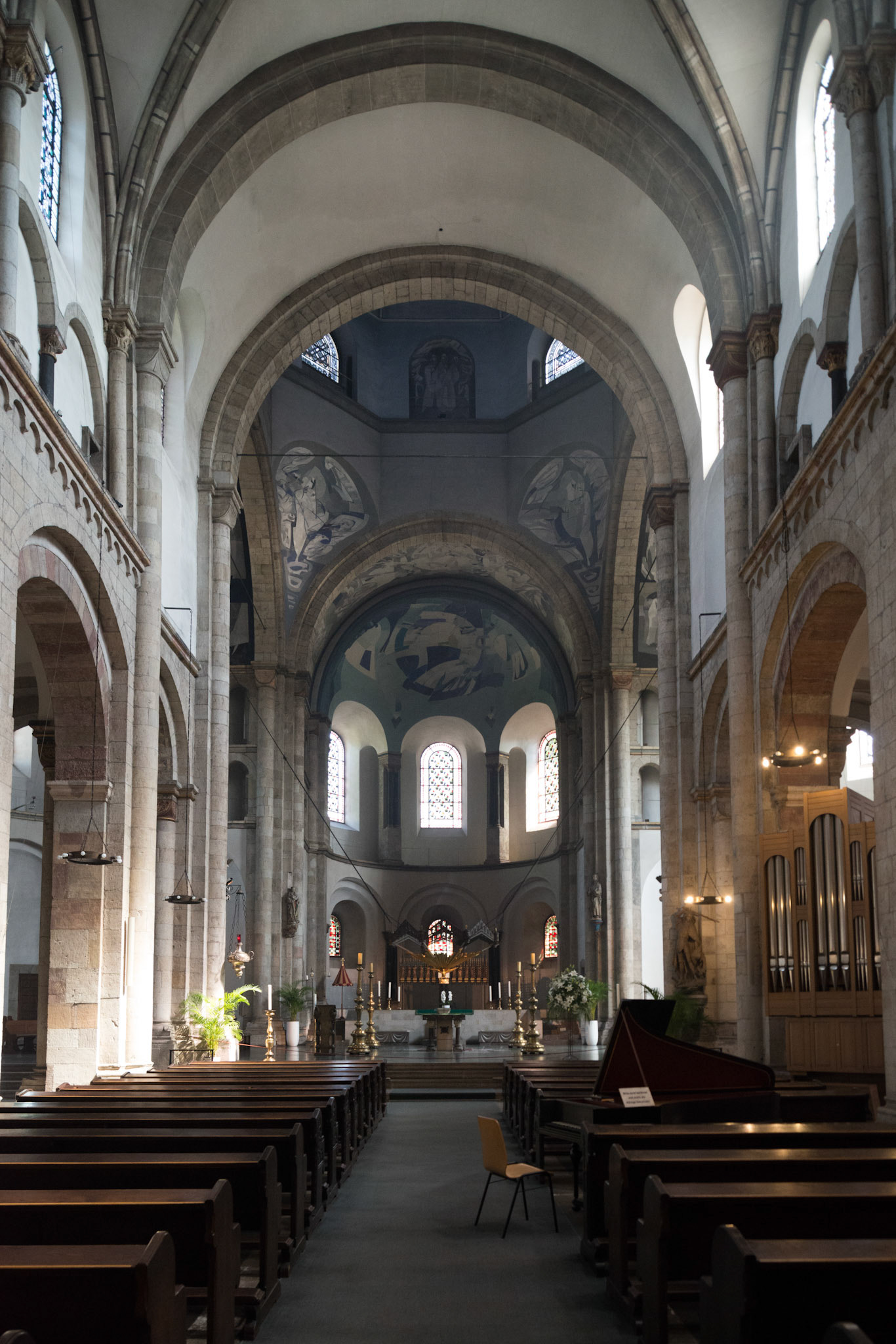 St. Pantaleon, Nave facing East, Cologne, Germany. Photo: 2018. © The Trustees of Columbia University