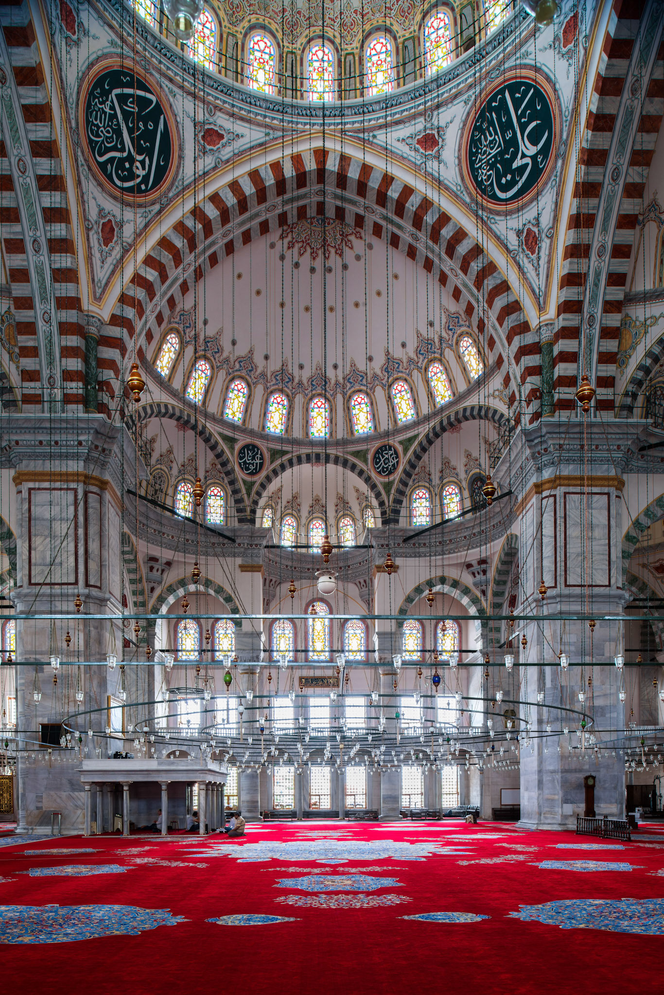 Fatih Camii, Interior, Southwest Elevation, completed 1771, Istanbul, Turkey, photo 2014. © The Trustees of Columbia University