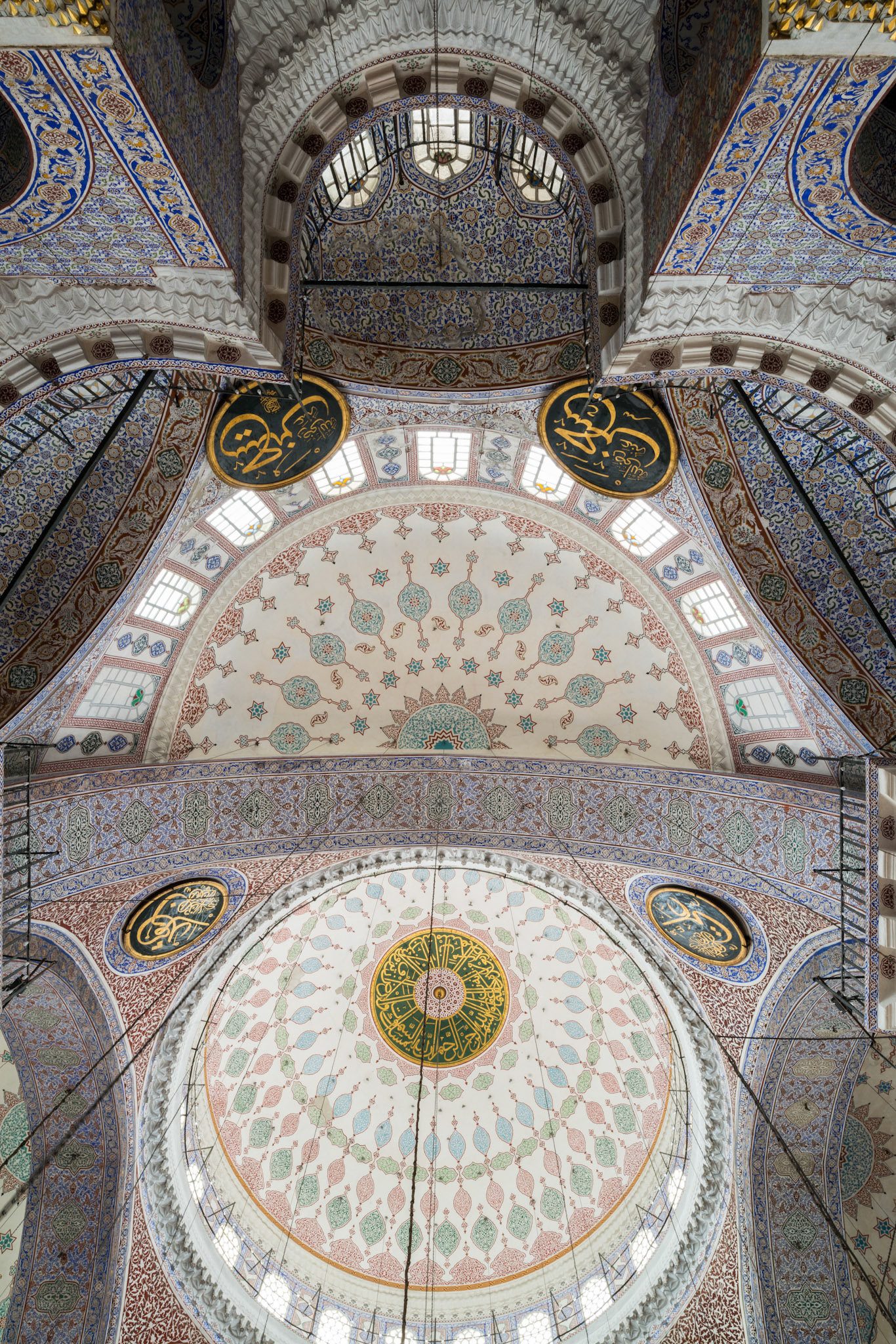 Yeni Valide Camii, Central Dome, Northwest Half-Dome, ca. 17th century, Istanbul, Turkey, photo 2013. © The Trustees of Columbia University