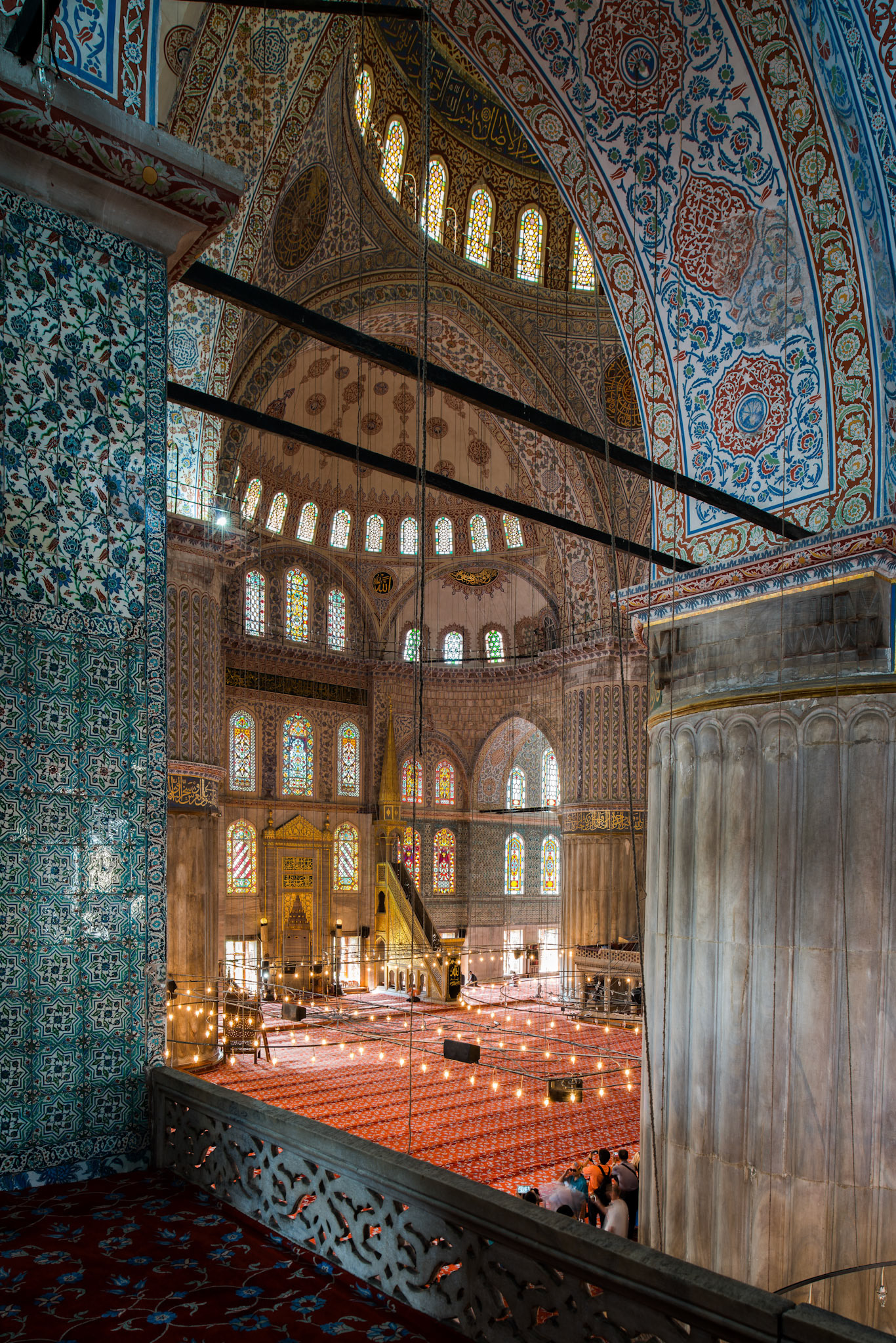 Sultanahmet Camii, Gallery Level, Northern Corner facing South, 1609–1616, Istanbul, Turkey, photo 2014. © The Trustees of Columbia University