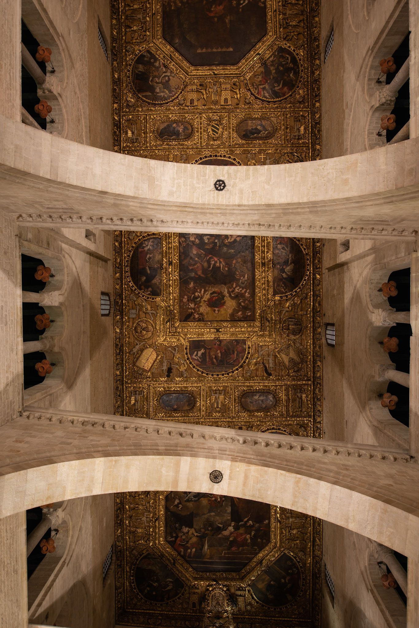 Basilica di San Nicolas, Nave Ceiling with Arches, Bari, Italy. Photo: 2019. © The Trustees of Columbia University