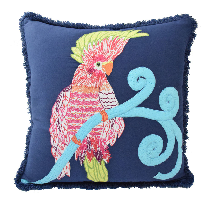 Bliss Living Home - Bird applique and embroidery