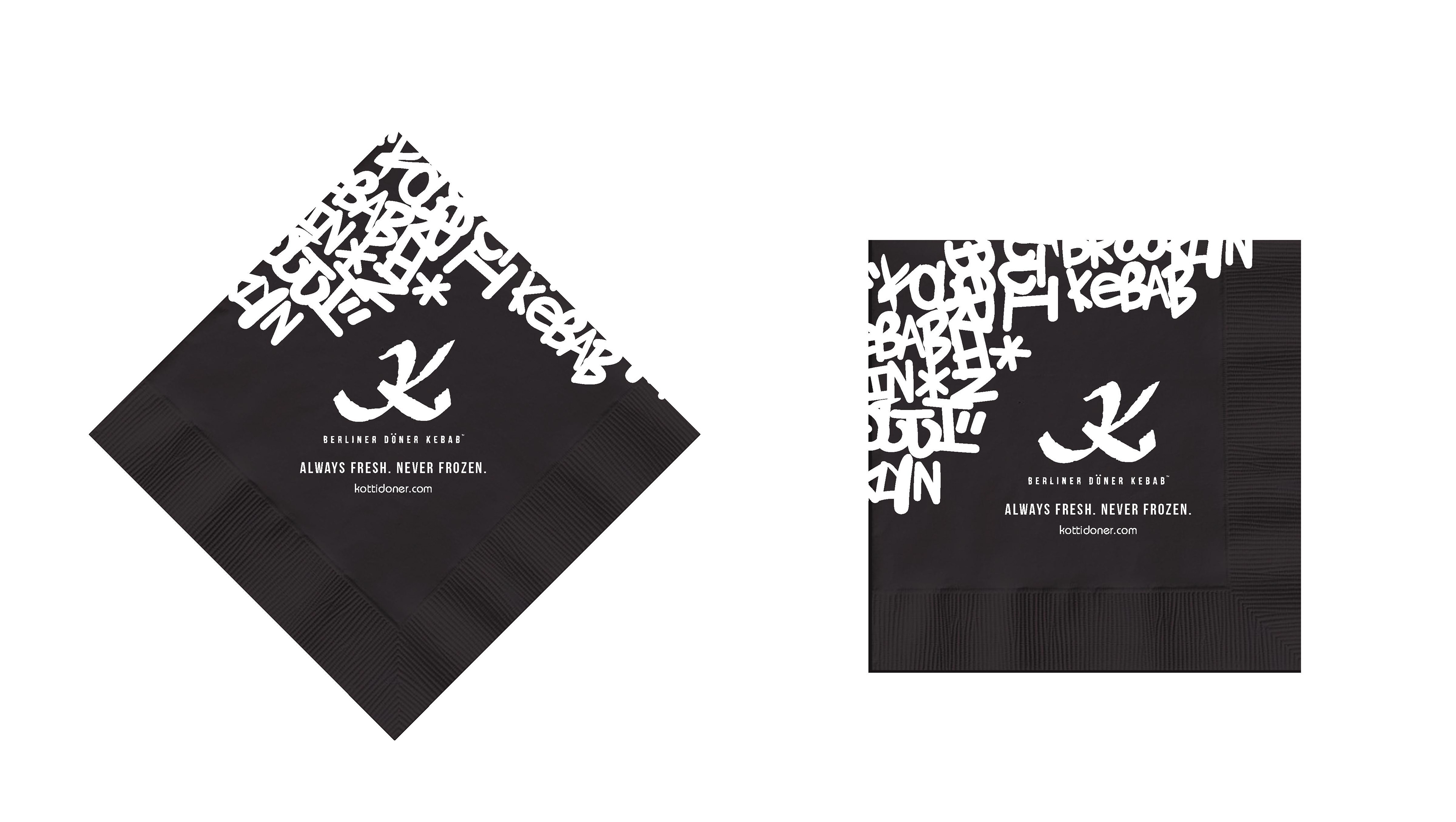 Kotti Berliner Döner Napkin Design