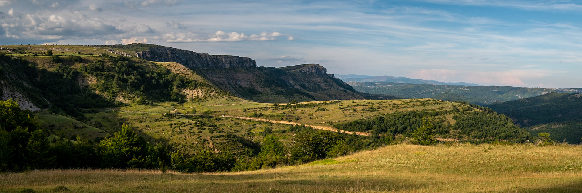 Col de Perjuret, Lozère, France, panorama