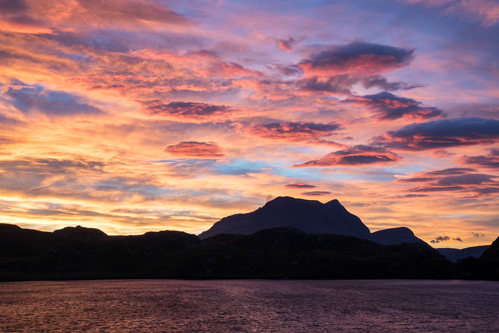 Sunrise on Loch Buine Moire #3, Scottish Highlands