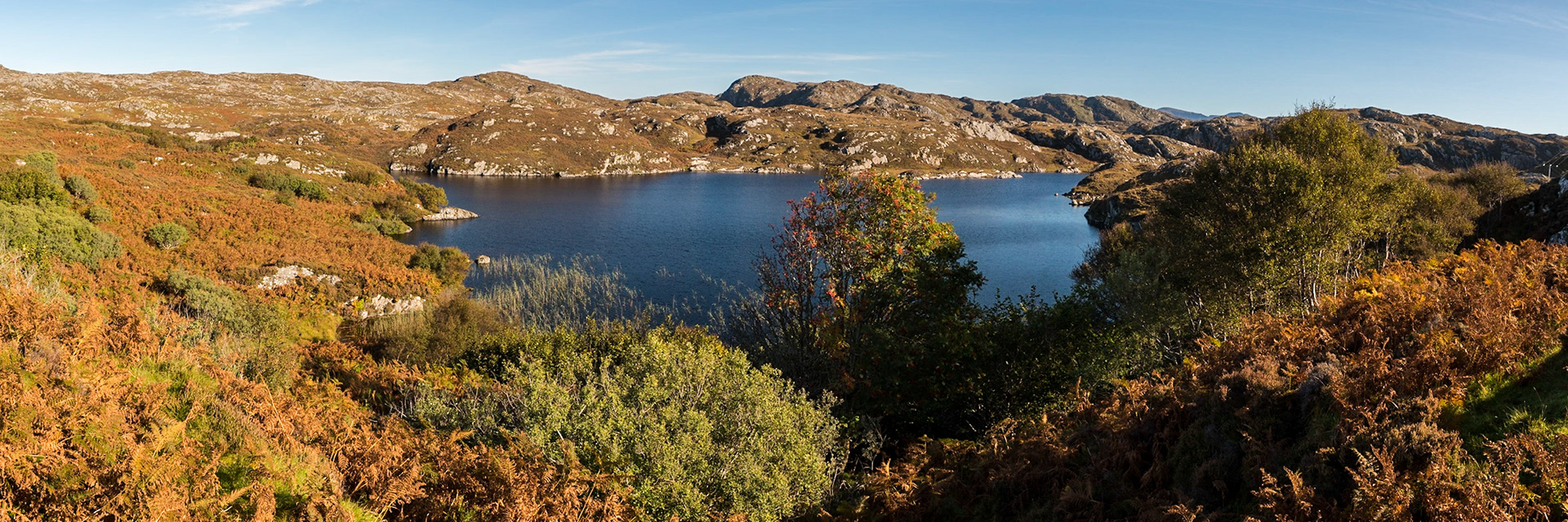 Maiden Loch, Scottish Highlands, panorama