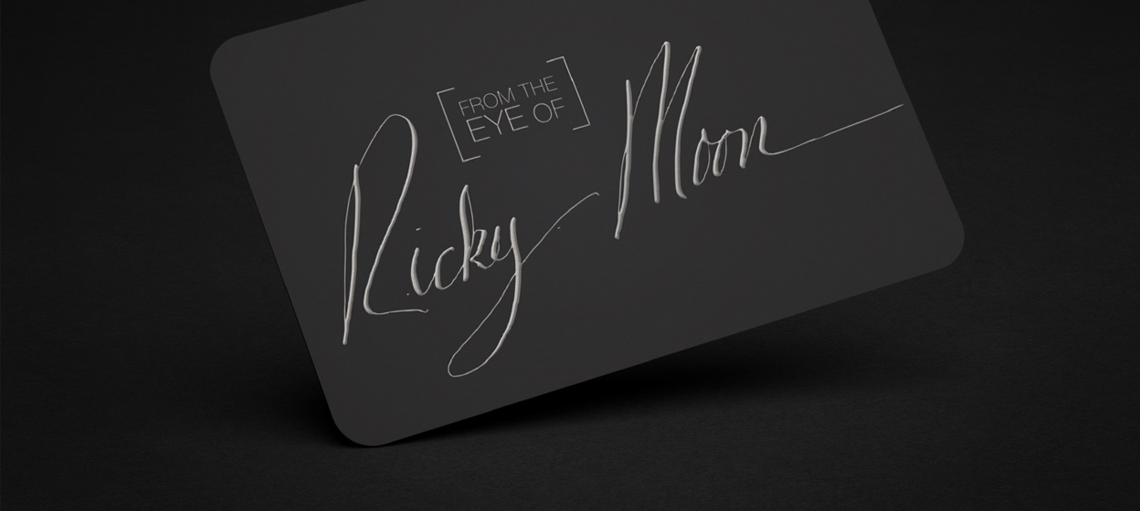 Brand identity and digital campaign design for Ricky Moon Photography, developed by LMI+D including logo, social graphics, and promotional materials.