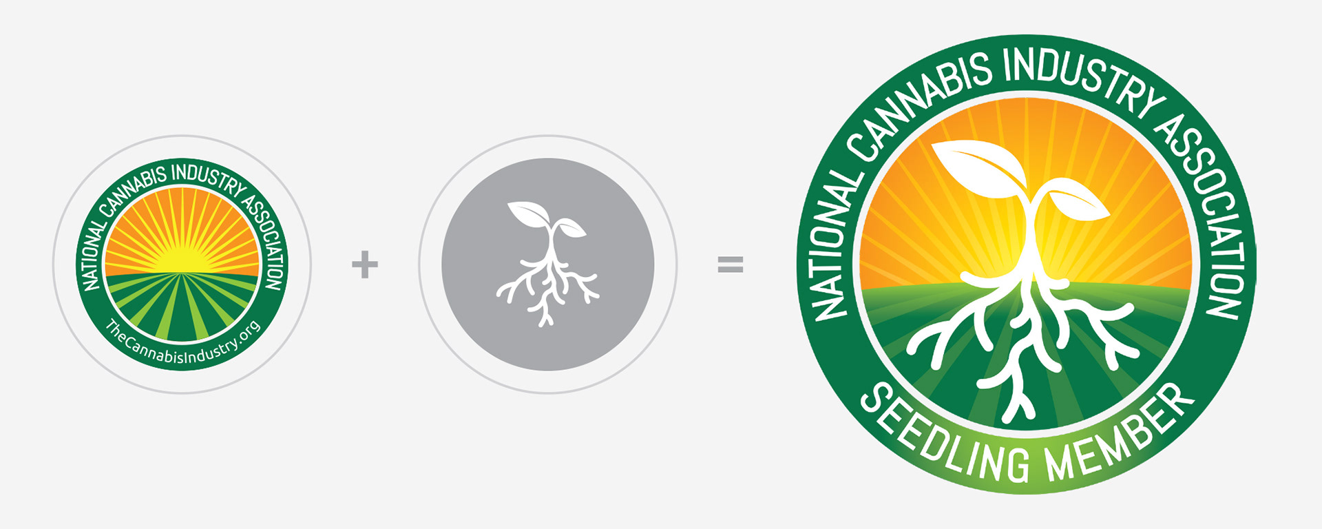 Seedling membership logo design featuring sprouting roots to symbolize foundational growth and early engagement within the organization.