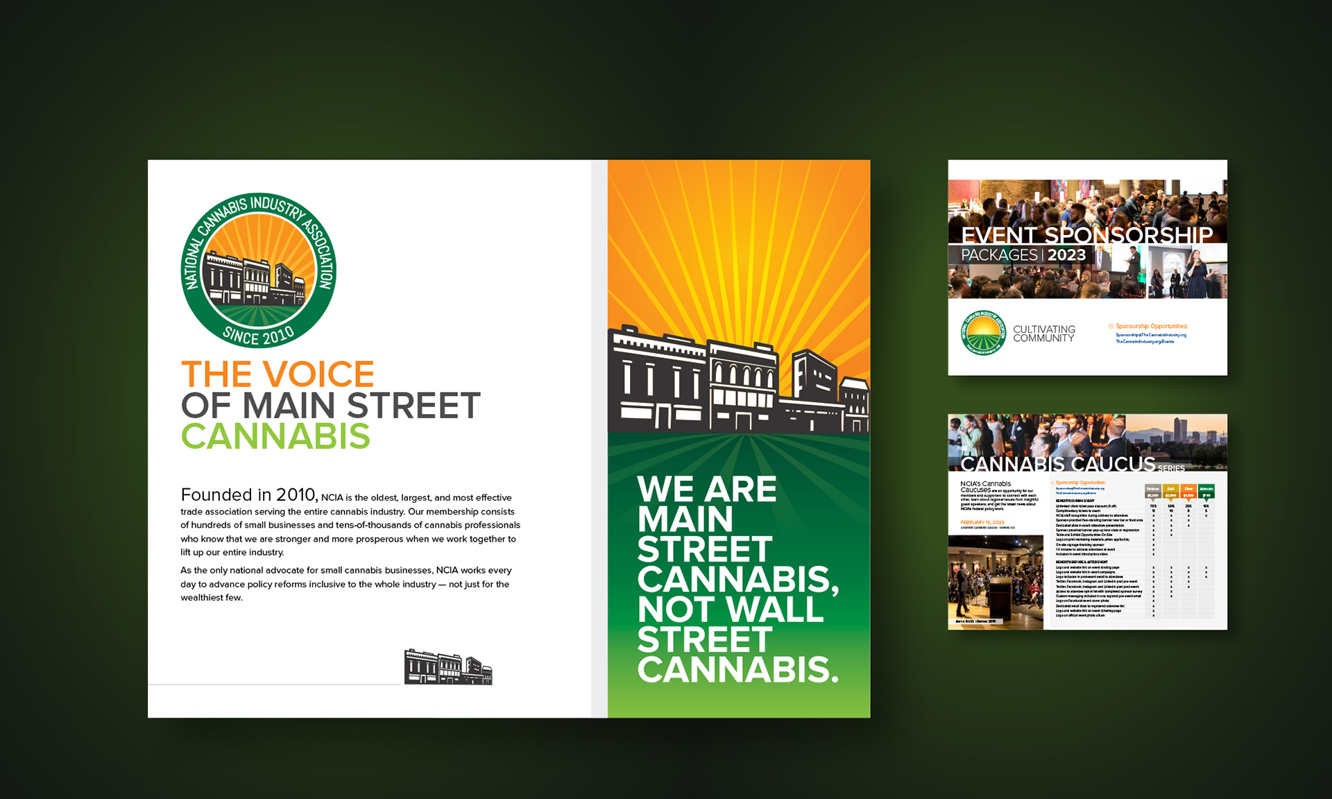 Main Street social Event sponsorship guide community and professionalism for a national association.
