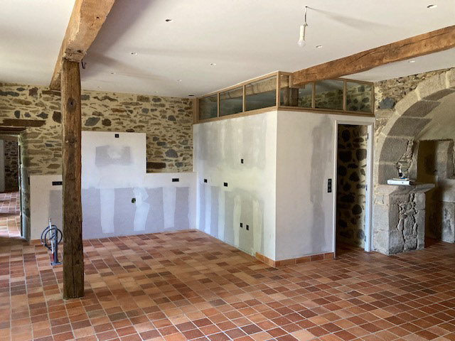 Pose Verrière Bois Pièce de vie RDC