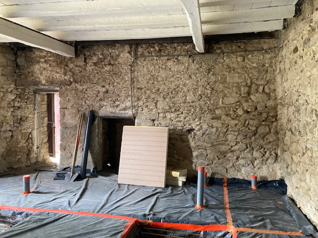 Création Dalle Pièce de vie RDC